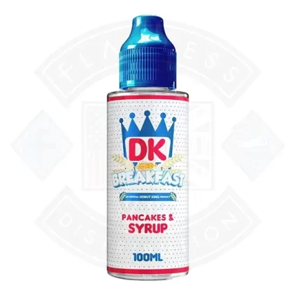 Donut King Breakfast – Pancakes and Syrup 0mg 100ml Shortfill - Eliquidsupply