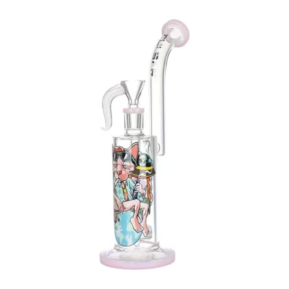 Pulsar Chill Cat Artist Series Rig-Style Water Pipe | 10.5