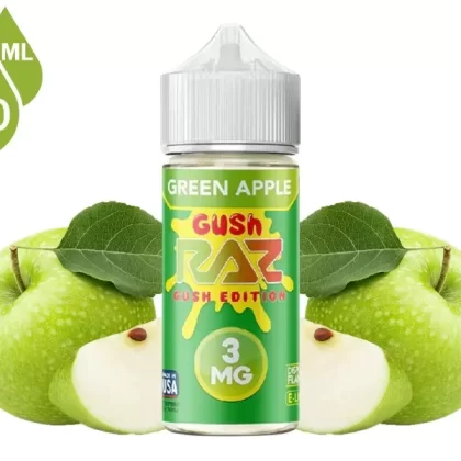 Green Apple Gush Pod Juice x RAZ 100ml - Vape Product, Vape Product