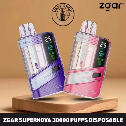 Zgar Supernova 30000 Puffs Disposable Vape 20mg In Dubai - Vapeshopdubaiuae