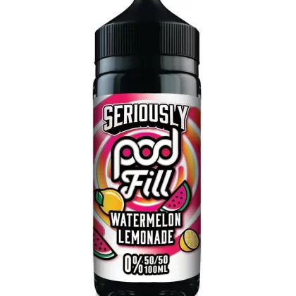 Watermelon Lemonade By Seriously Pod 50/50 Fill E-Liquid 100ml Shortfill
