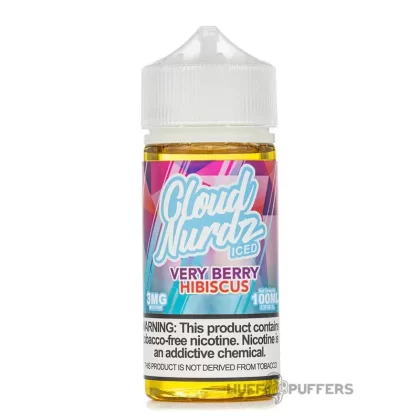 Cloud Nurdz – Iced Very Berry Hibiscus 100mL - Nicotine Strength#0mg>3mg>6mg