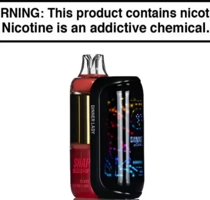 Dinner Lady Snap Pro 35K Kit Disposable Vape 35,000 Puffs - Berry Cherry Lime, Clear