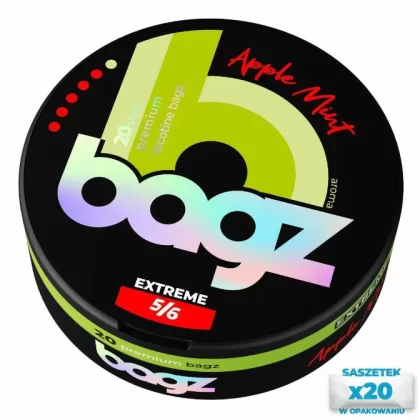 Woreczki nikotynowe BAGZ Apple Mint 5/6 20mg Snus AKCYZA