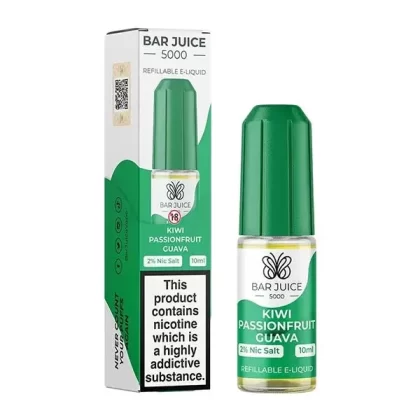 BAR JUICE KIWI PASSIONFRUIT GUAVA 10ML NIC SALT E-LIQUID