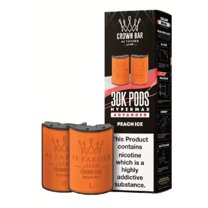 Al Fakher 30k Hypermax Prefilled Pods Peach Ice - Strength#20mg