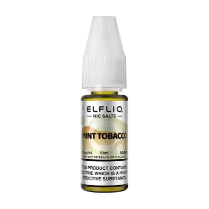 Mint Tobacco Elfliq Nic Salt by Elfbar - 10ml - 10mg - Vape Product