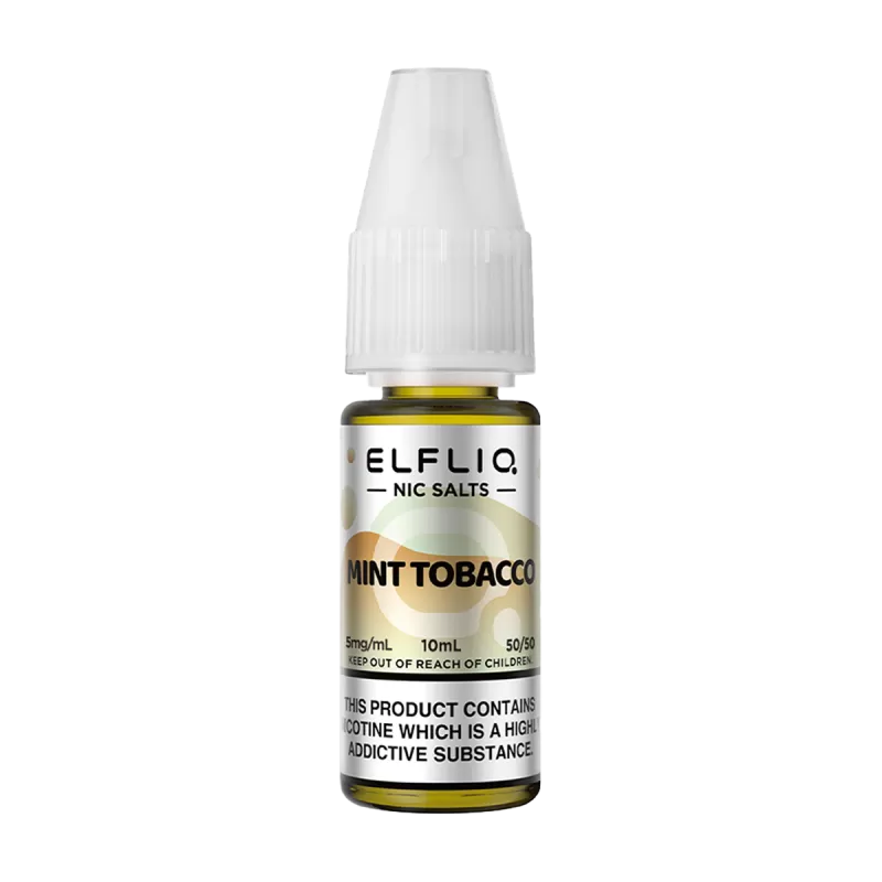 Mint Tobacco Elfliq Nic Salt by Elfbar - 10ml - 10mg - Vape Product