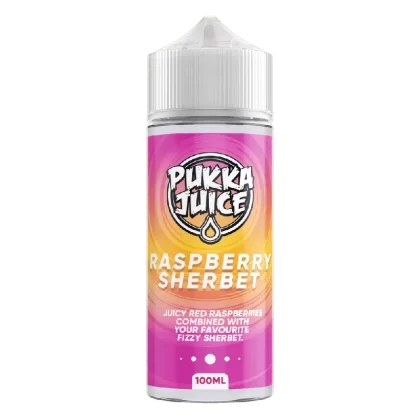 Pukka Juice 100ml E-liquid Shortfill Raspberry Sherbet - Nicotine Strength#0mg (7E699D)