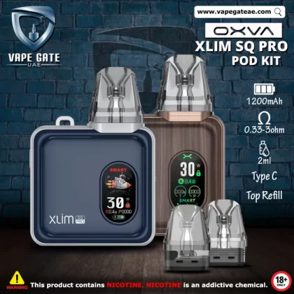 Oxva - Xlim SQ Pro Pod Kit 1200mAh - Gunmetal Wood