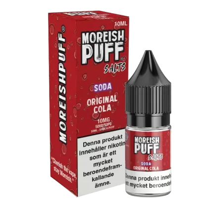 Moreish Puff Soda Original Cola Nicosalt 10mg 10ml – E juice med nikotin