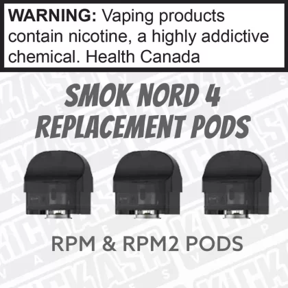 Smok Nord 4 Replacement Pods - Size#RPM Standard POD 3/pk>RPM 2 POD 3/pk