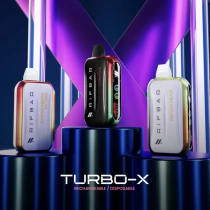 RIFBAR Turbo X 25K Rechargeable Disposable Device – 25000 Puffs - Blue Razz