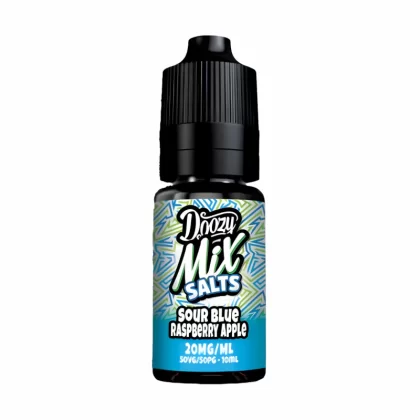 Doozy Mix Salts Sour Blue Raspberry Apple Nic Salt Vape Juice - 10 Pack - Strength 5mg