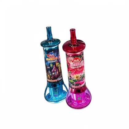 QQ Bang Shisha 500K Puffs 3 Modes Shisha Hookah Vape - Random Mix, Blue Razz; 5-nicotine, 2-nicotine (0B39E0)