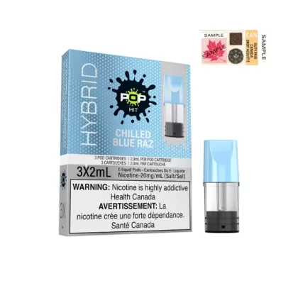 POP HITS HYBRID PODS – CHILLED BLUE RAZZ