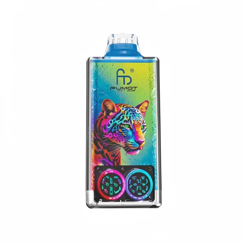 Fumot Leopard 40000 Puffs Vape with RGB Lights - 1. Mixed Berries, 2. Blueberry Raspberry; 2-nicotine, 5-nicotine (A273C5) - Image 2