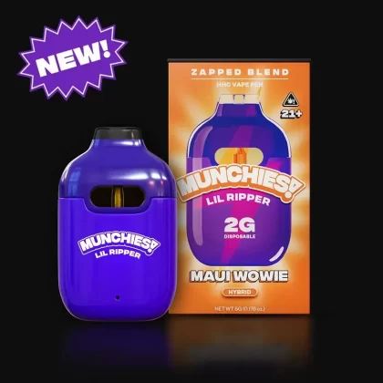 Delta Munchies 2g Lil Ripper Zapped HHC Vape Maui Wowie - flavor#Blue Dream>Maui Wowie>Sour Candy