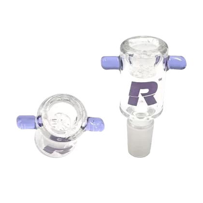 Rekt Glass Bowl - Built In Screen - Milk Green
