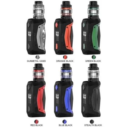 GEEKVAPE AEGIS SOLO VAPE KIT - Colour#Green Black>Stealth Black>Blue Black>Gum Metal Camo>Red Black>Orange Black