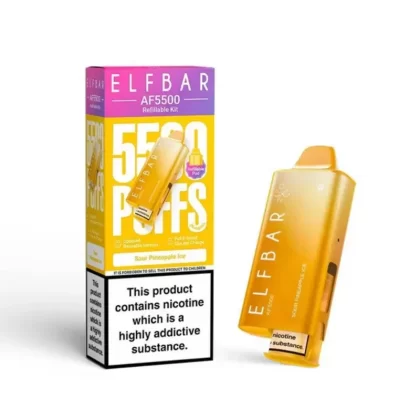 Elf Bar AF5500 Prefilled Kit Sour Pineapple Ice - Strength#20mg
