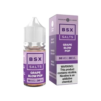 Grape Blow Pop Glas BSX Salts 30mL