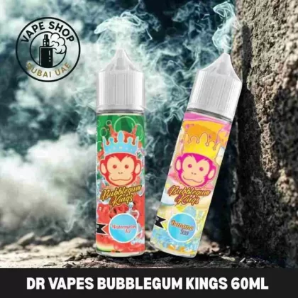 DR VAPES Bubblegum Kings 60ml E-liquid 3mg Vape Juice in Dubai UAE - Banana Ice, Bubblegum Original (0C4329)