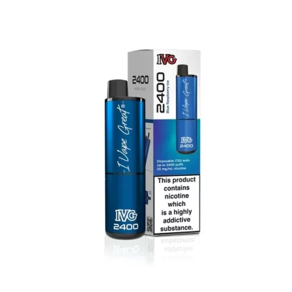 IVG Blue Raspberry Ice 2400 Puffs