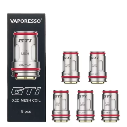 Vaporesso GTi Series Coils - 5 Pack; 0.15 Ohms, 0.2 Ohms (4A32D0)