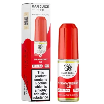 STRAWBERRY ICE NICOTINE SALT E-LIQUID BY BAR JUICE 5000