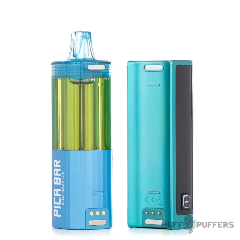 Pica Bar Lucid 35K Disposable Vape Kit - Blue Razz Ice, Blueberry Oat Donut - Image 2