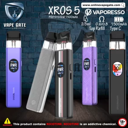 VAPORESSO XROS 5 POD SYSTEM 1500mAh - Blue Silk