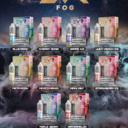 EVRFOG 100K Refillable Disposable POD - Juicy Peach Ice - Skullvaping