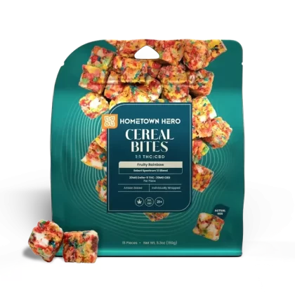 Hometown Hero Cereal Bites 15ct(20mg) - Flavor#Fruity Rainbow>Cocoa Crisp>Cinna Crunch