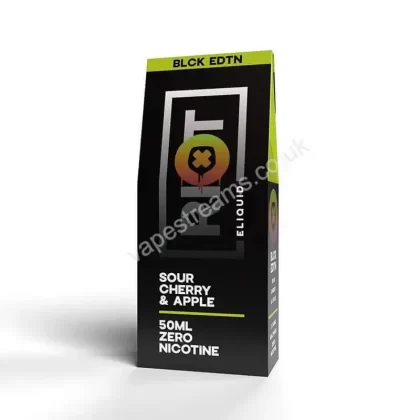 Riot Squad BLCK EDTN Sour Cherry & Apple E-Liquid Shortfill - Vapestreams Co