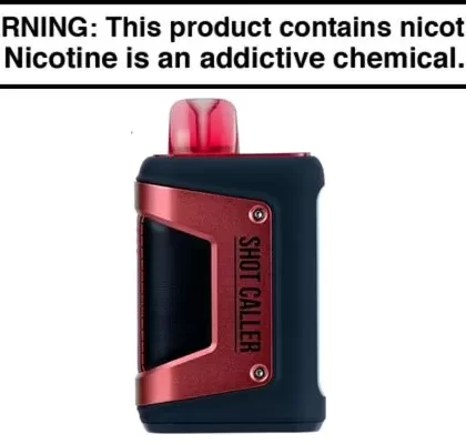 Shot Caller 40K Disposable Vape – 40,000 Puffs - Apple Pie, Atomic Pop