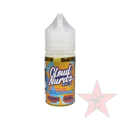 Cloud Nurdz – Peach Blue Raspberry – Salt Nic – 30mL - Nicotine Salt (mg)#25 mg>50 mg