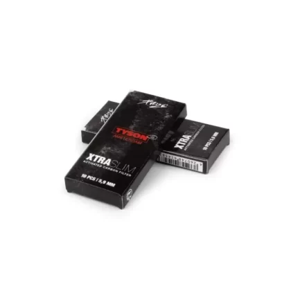 Purize x Tyson – 2.0 XTRA Slim Carbon Filters (ø 6 mm x 27 mm) - 10 pieces, 33 pieces