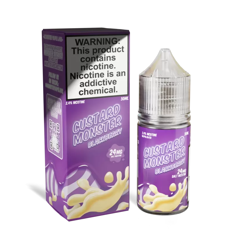 Custard Monster Blackberry Vape Juice - Image 2