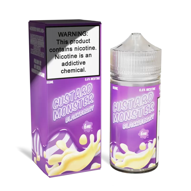 Custard Monster Blackberry Vape Juice - Image 3