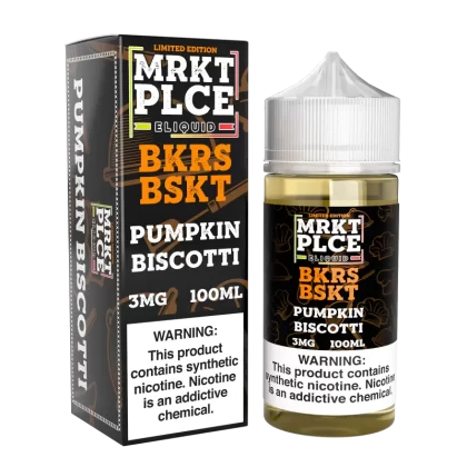 MRKTPLCE - "BKRS BSKT" Pumpkin Biscotti - 100ML E-Liquid (Limited Edition) - 0MG