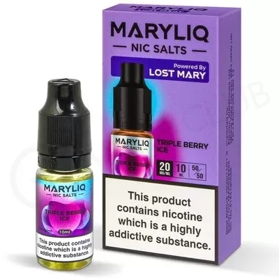 Triple Berry Ice Nic Salt E-Liquid by Lost Mary Maryliq - Ecigpremium