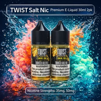 TWIST Salt Nic Premium E-Liquid 30ml 2pk - Space No. 1 / 35mg - Vapeciga