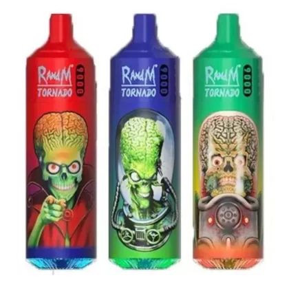 RandM Tornado 9000 Puffs Prefilled Vape Pod Kit – Box of 10