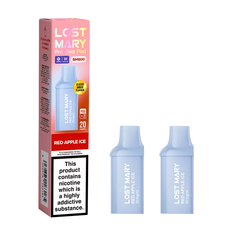 Red Apple Ice Lost Mary BM600 Pods - Ecigwizard