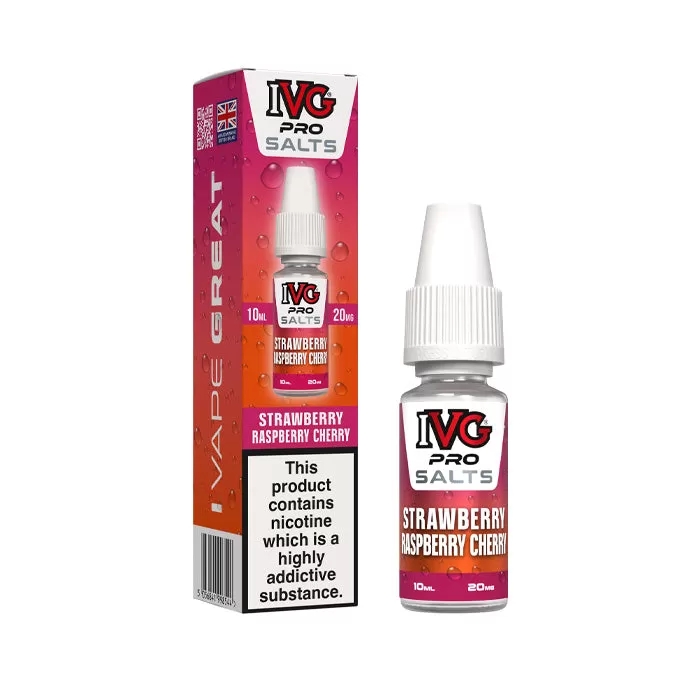 Strawberry Raspberry Cherry Nic Salt E-Liquid by IVG Pro - 20 mg - High Strength