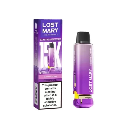 Lost Mary Nera15K Summer Grape Prefilled Vape Pods