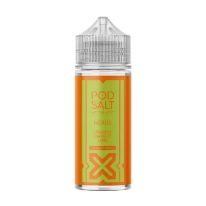 Pod Salt Orange Mango Lime 100ml Vape Juice By Nexus - 2 x 18mg Nic Shots