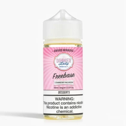 Dinner Lady – Strawberry Macaroon 100mL 70% VG E-Liquid - Vape Product, Vape Product