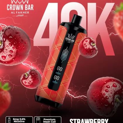 Al Fakher Crown Bar Mega Max 40K - Strawberry Punch - Crownbar Vape